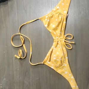 target brand yellow spotted swimsuit size XS